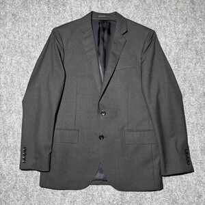 J Crew Ludlow Mens Loro Piana Super 120 Wool Sport Coat Black Blazer Size 38S